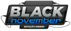 Logo Black November Estação de Ensino